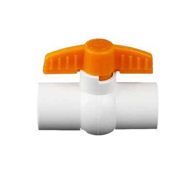 South American White Body Color Handle ANSI Plastic PVC Ball Valve