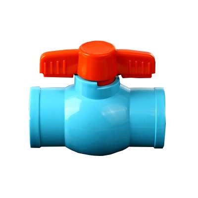 Color Box Packing Thailand Hot Selling Plastic PVC Blue Socket Ball Valve