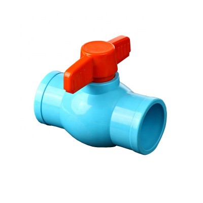 Thailand Best Selling New Design Factory Direct Supply Light Blue Most Popular PVC Ball Valve