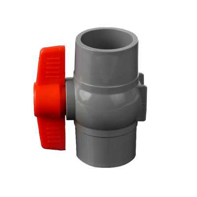 Novel Design Light Grey Factory Direct Sale Vietnam Market PVC Ball Valve