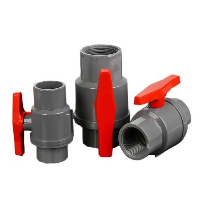 China Manufacturer High Quality Plastic PVC Two Pieces Ball Valve