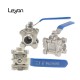 food grade hydraulic female thread 304/316 2 pc and 3pc ball valve stainless steel  ball valve supplier