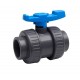 DIN or ANSI or JIS Standard Plastic PVC UPVC Double Union Ball Valve