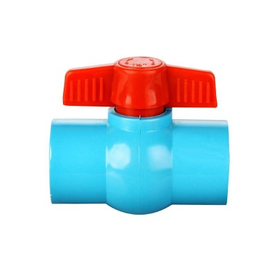 Hot Sale Ball Stop Cock Valve Plumbing Material Fitting Pvc Plastic Ball Valve